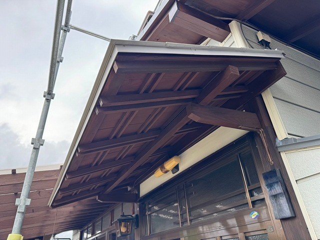 軒天塗装キシラデコール